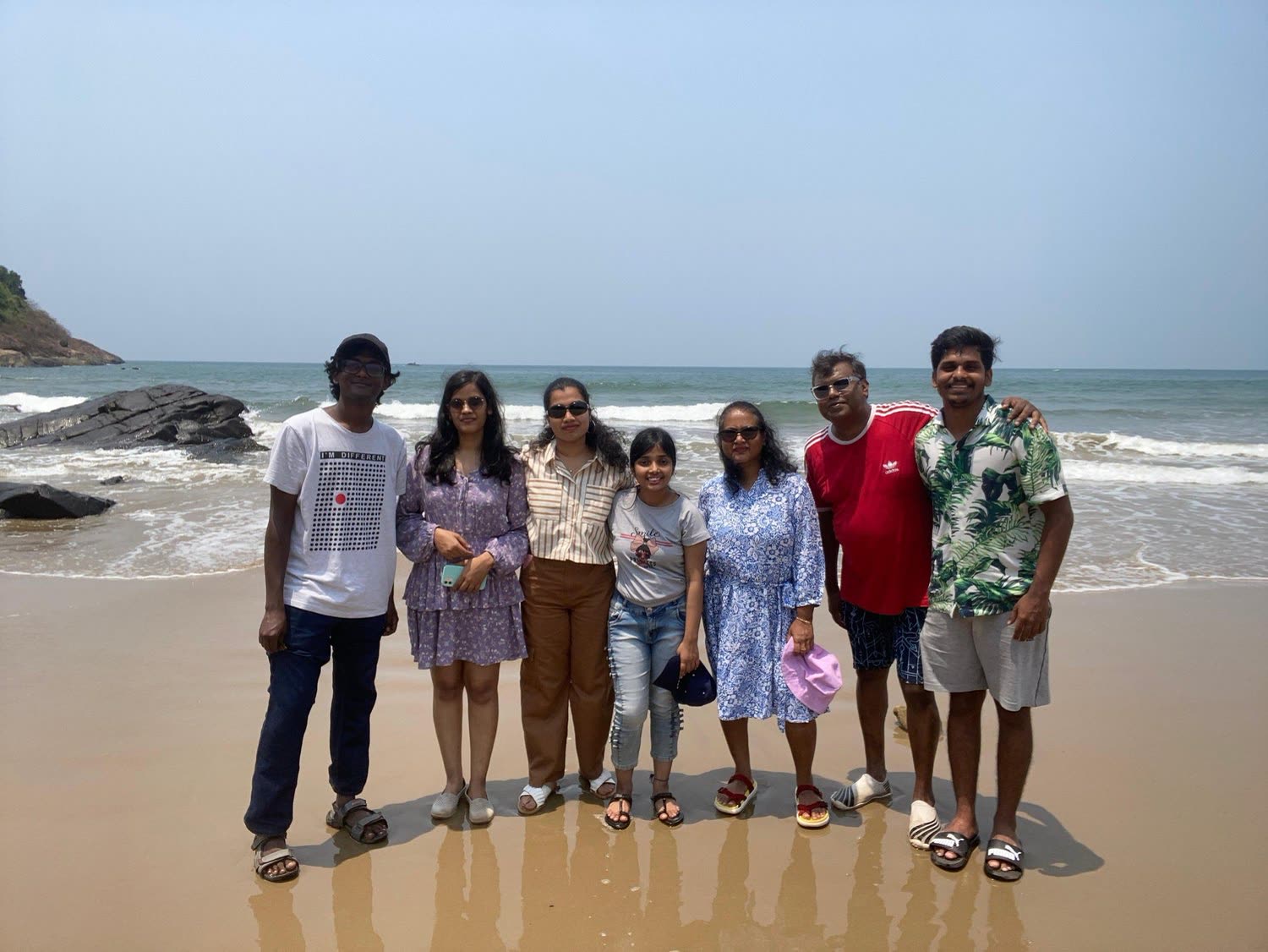 The team at the beach